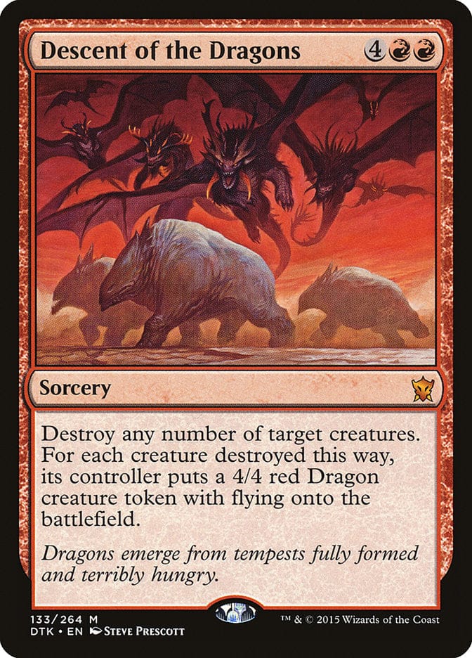 Descent of the Dragons [Dragons of Tarkir] Magic: The Gathering