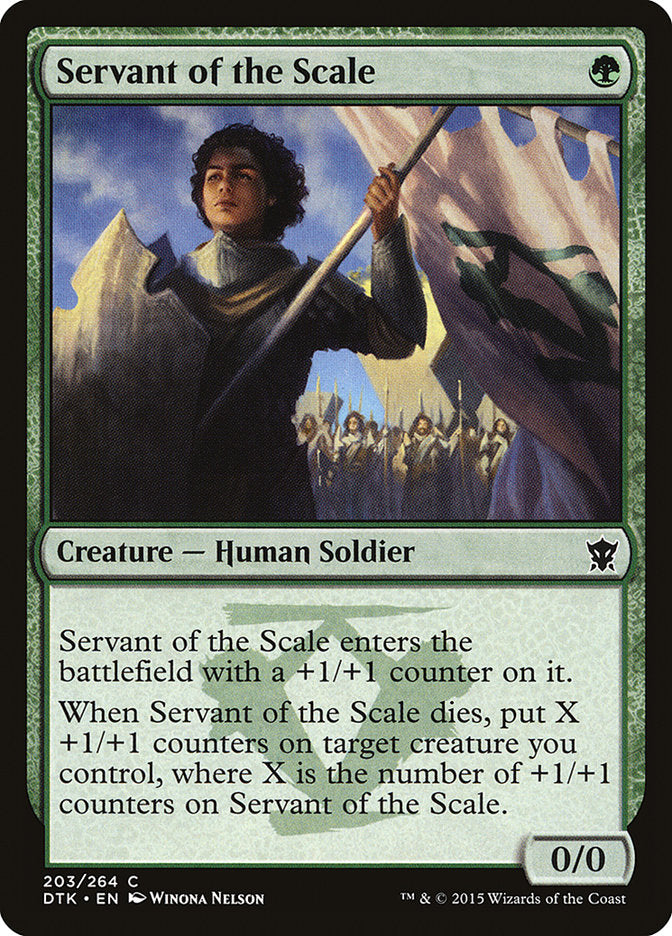 Servant of the Scale [Dragons of Tarkir] Magic: The Gathering