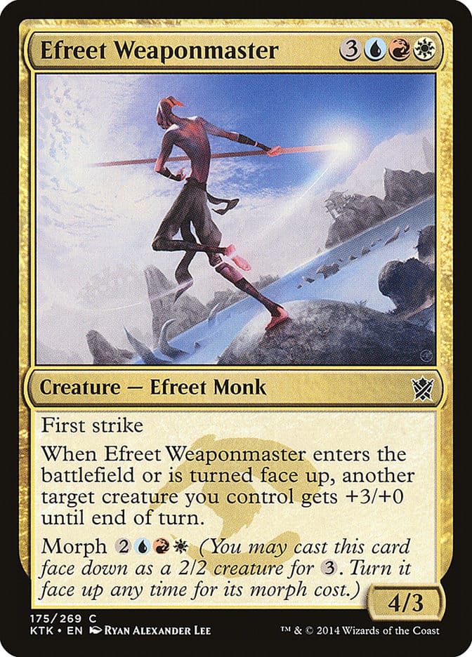 Efreet Weaponmaster [Khans of Tarkir] Magic: The Gathering