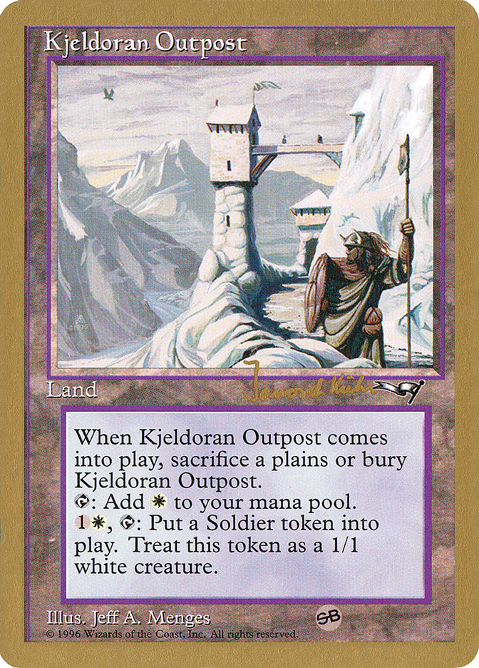 Kjeldoran Outpost (Janosch Kuhn) [World Championship Decks 1997] Magic: The Gathering
