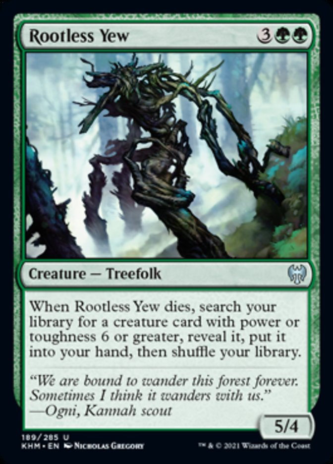 Rootless Yew [Kaldheim] Magic: The Gathering