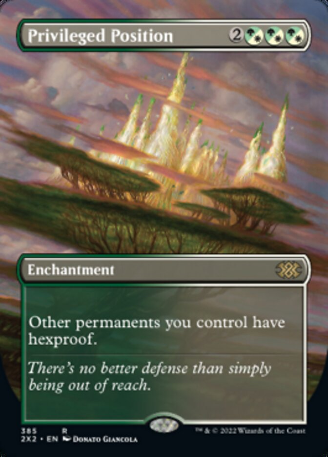 Privileged Position (Borderless Alternate Art) [Double Masters 2022] Magic: The Gathering