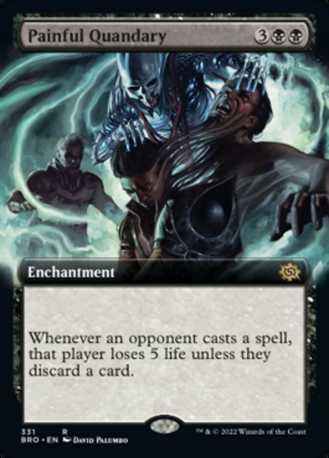 Painful Quandary (Extended Art) [The Brothers' War] Magic: The Gathering