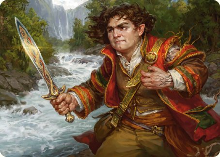 Frodo Baggins Art Card (16/81) [The Lord of the Rings: Tales of Middle-earth Art Series] Magic: The Gathering