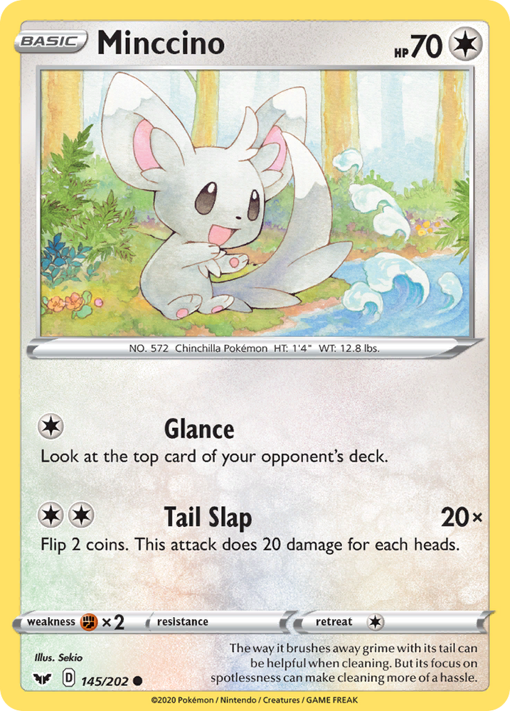 Minccino (145/202) [Sword & Shield: Base Set] Pokémon