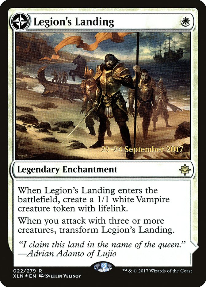 Legion's Landing // Adanto, the First Fort [Ixalan Prerelease Promos] Magic: The Gathering