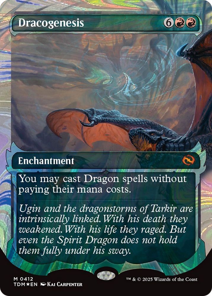 Dracogenesis (0412) (Showcase) (Halo Foil) [Tarkir: Dragonstorm] Magic: The Gathering