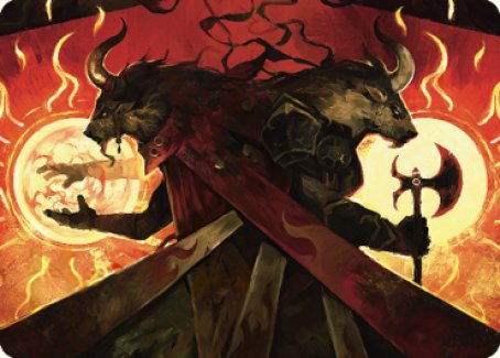 Hurloon Battle Hymn Art Card [Dominaria United Art Series] Magic: The Gathering