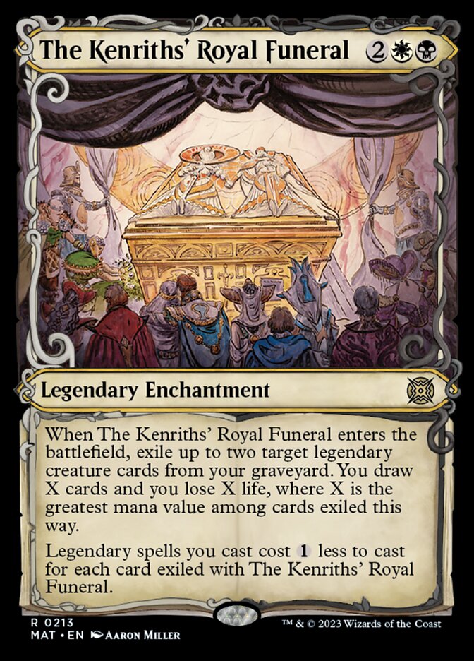 The Kenriths' Royal Funeral (Showcase Halo Foil) [March of the Machine: The Aftermath] Magic: The Gathering