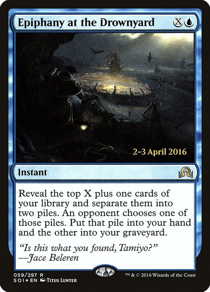 Epiphany at the Drownyard [Shadows over Innistrad Prerelease Promos] Magic: The Gathering