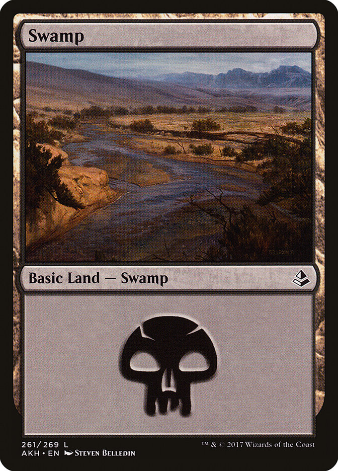 Swamp (261) [Amonkhet] Magic: The Gathering
