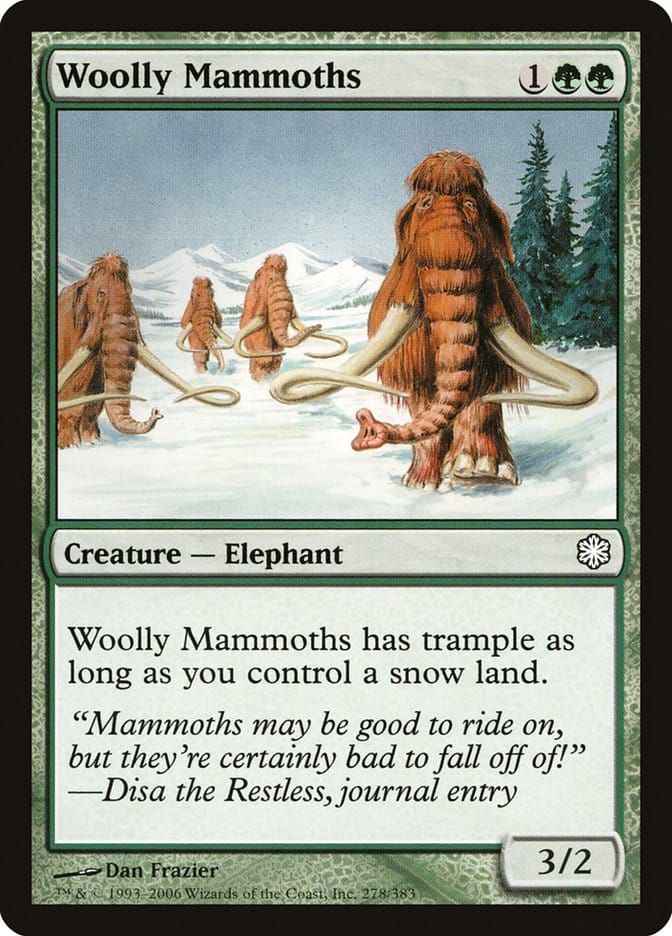 Woolly Mammoths [Coldsnap Theme Decks] Magic: The Gathering