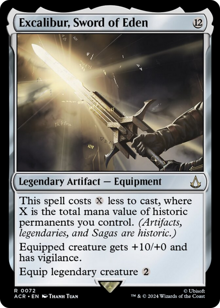 Excalibur, Sword of Eden [Assassin's Creed] Magic: The Gathering