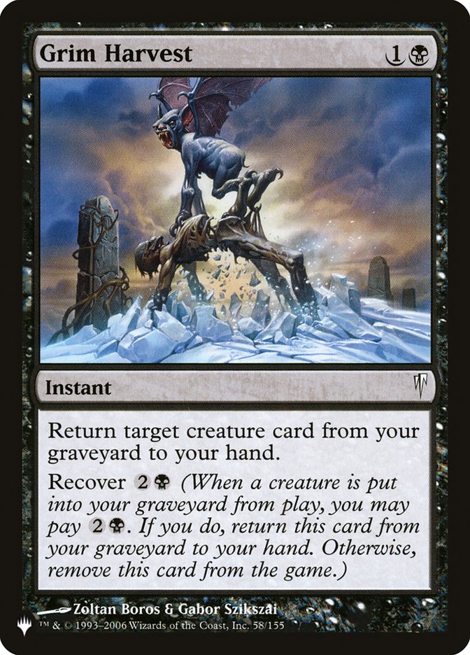 Grim Harvest [The List] Magic: The Gathering