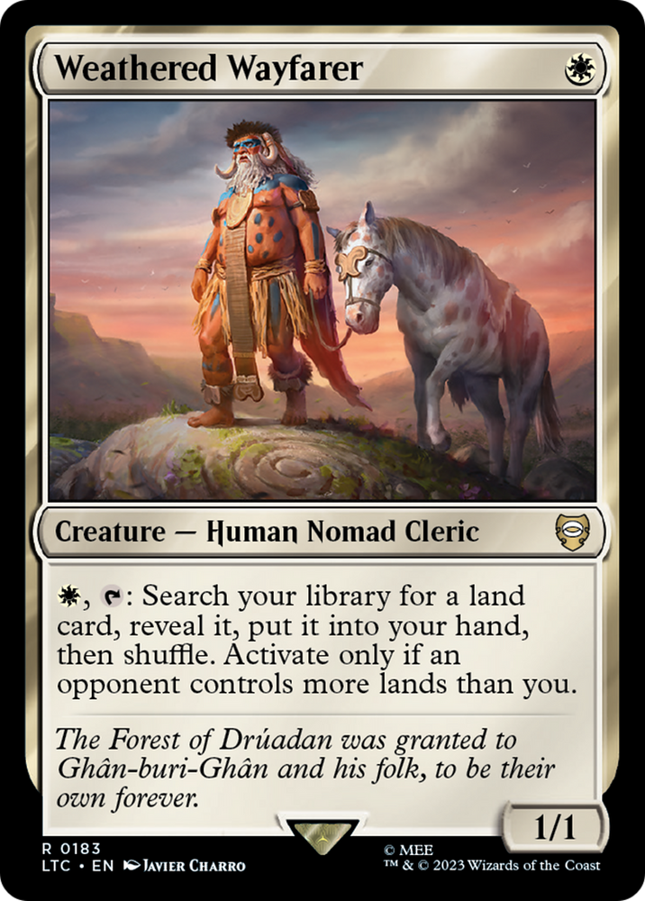 Weathered Wayfarer [The Lord of the Rings: Tales of Middle-Earth Commander] Magic: The Gathering