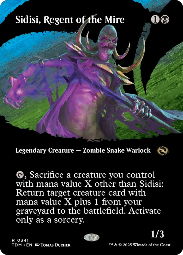 Sidisi, Regent of the Mire (Borderless) [Tarkir: Dragonstorm] Magic: The Gathering