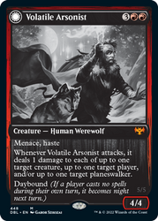 Volatile Arsonist // Dire-Strain Anarchist [Innistrad: Double Feature] Magic: The Gathering