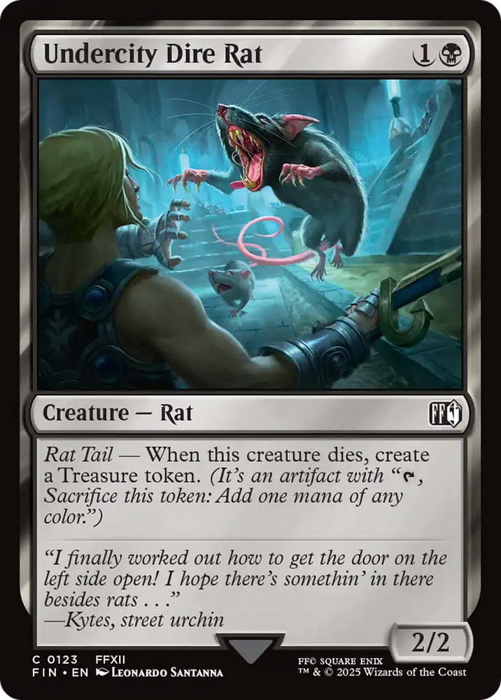 Undercity Dire Rat [FINAL FANTASY] Magic: The Gathering