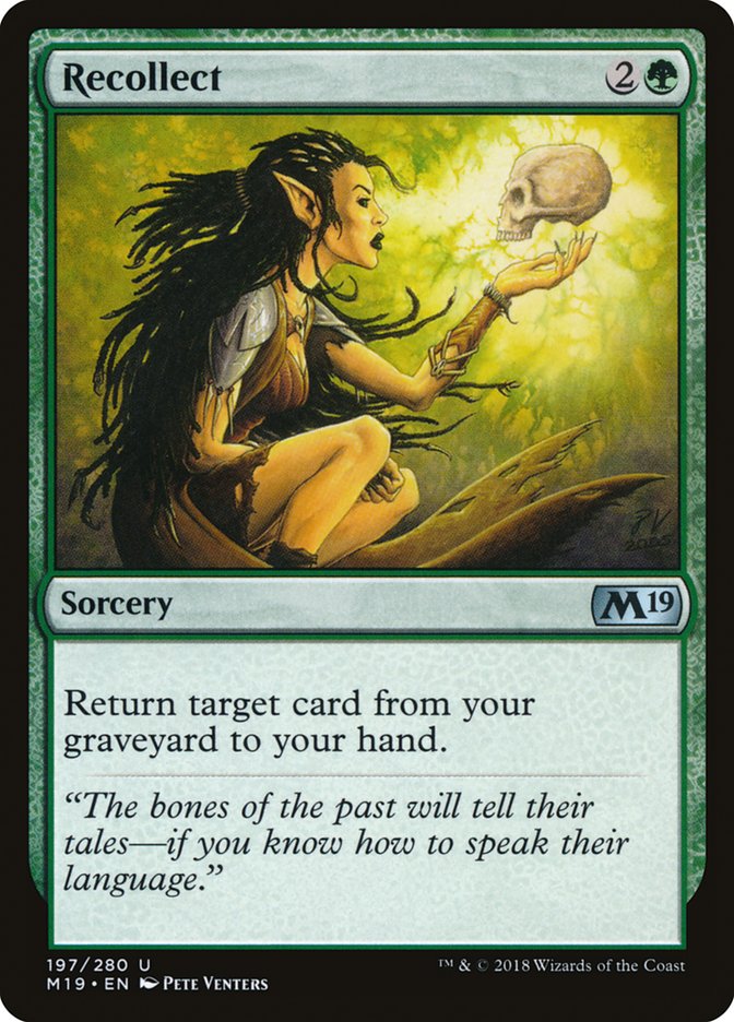 Recollect [Core Set 2019] Magic: The Gathering