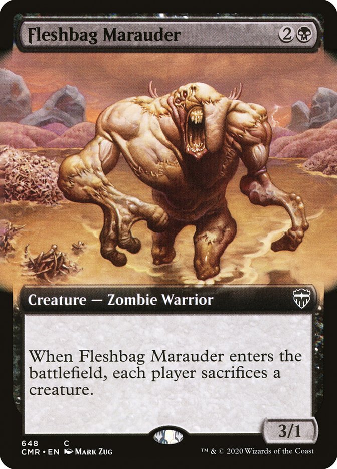Fleshbag Marauder (Extended Art) [Commander Legends] Magic: The Gathering