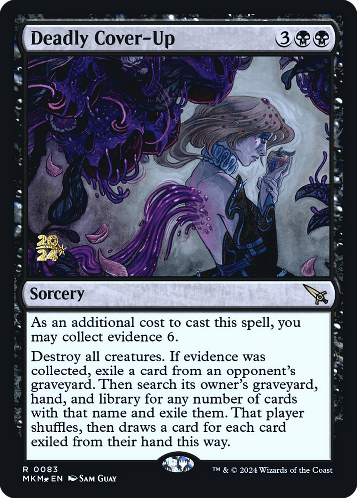Deadly Cover-Up [Murders at Karlov Manor Prerelease Promos] Magic: The Gathering