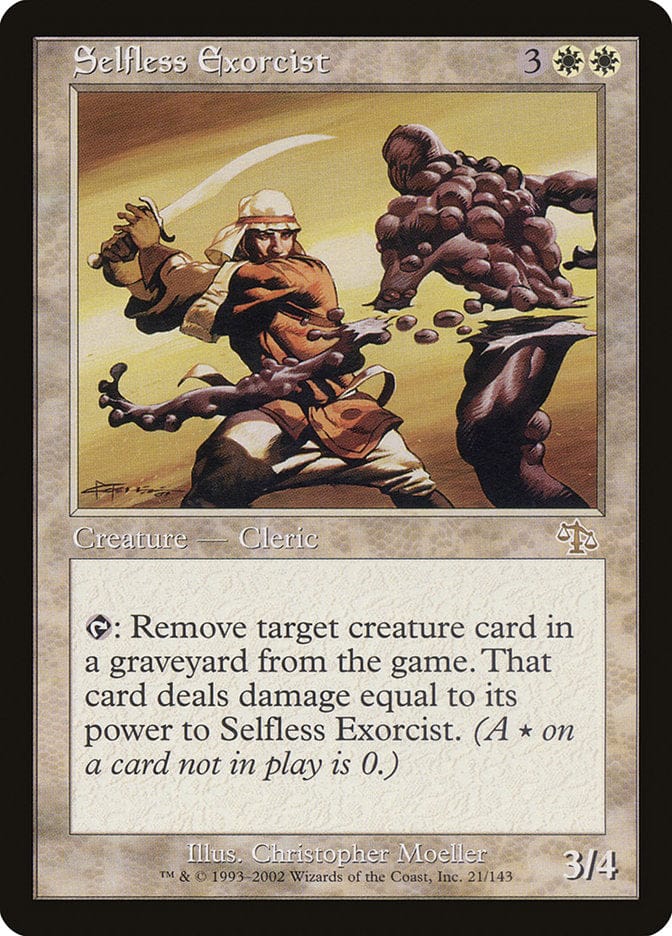 Selfless Exorcist [Judgment] Magic: The Gathering