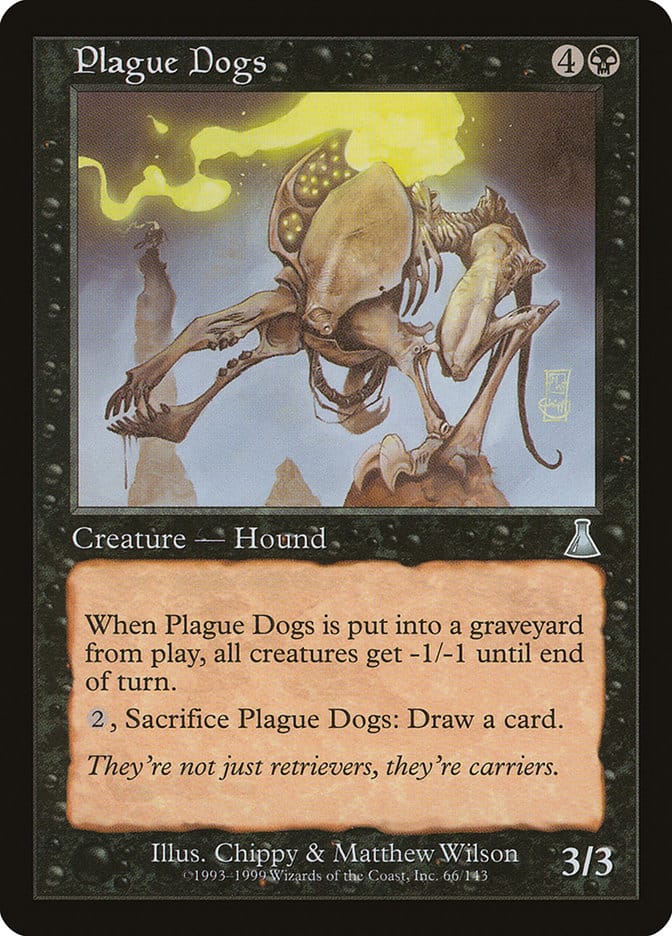Plague Dogs [Urza's Destiny] Magic: The Gathering