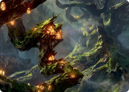 Forest Art Card [Strixhaven: School of Mages Art Series] Magic: The Gathering