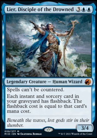 Lier, Disciple of the Drowned (Promo Pack) [Innistrad: Midnight Hunt Promos] Magic: The Gathering
