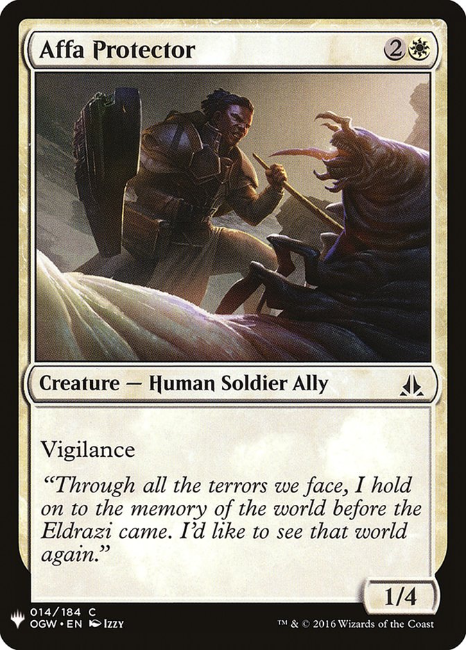 Affa Protector [Mystery Booster] Magic: The Gathering