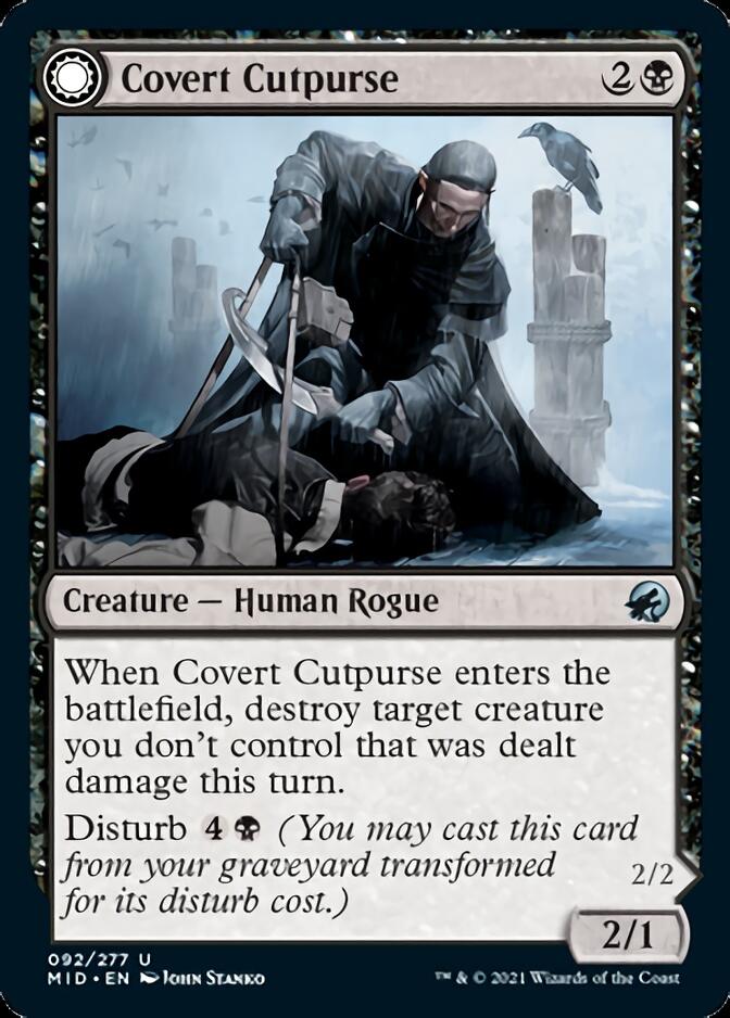 Covert Cutpurse // Covetous Geist [Innistrad: Midnight Hunt] Magic: The Gathering