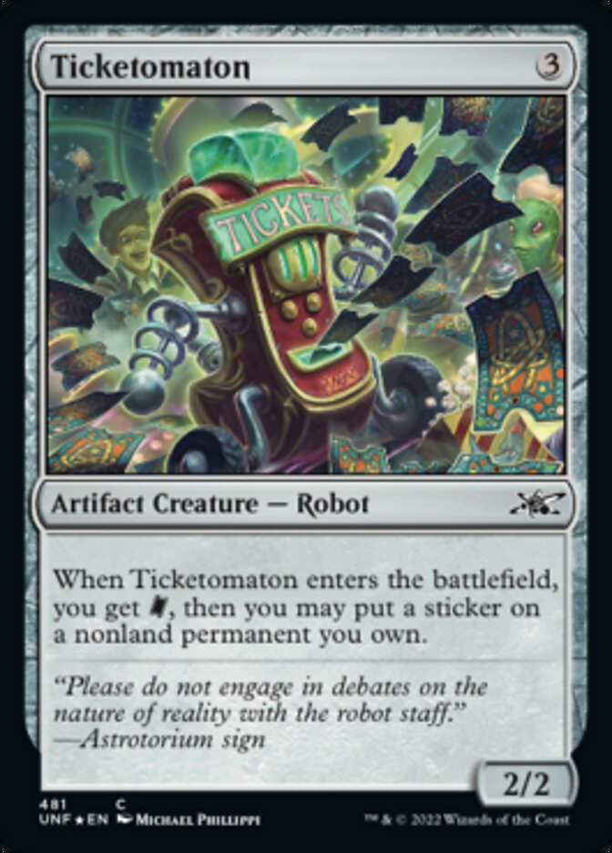 Ticketomaton (Galaxy Foil) [Unfinity] Magic: The Gathering