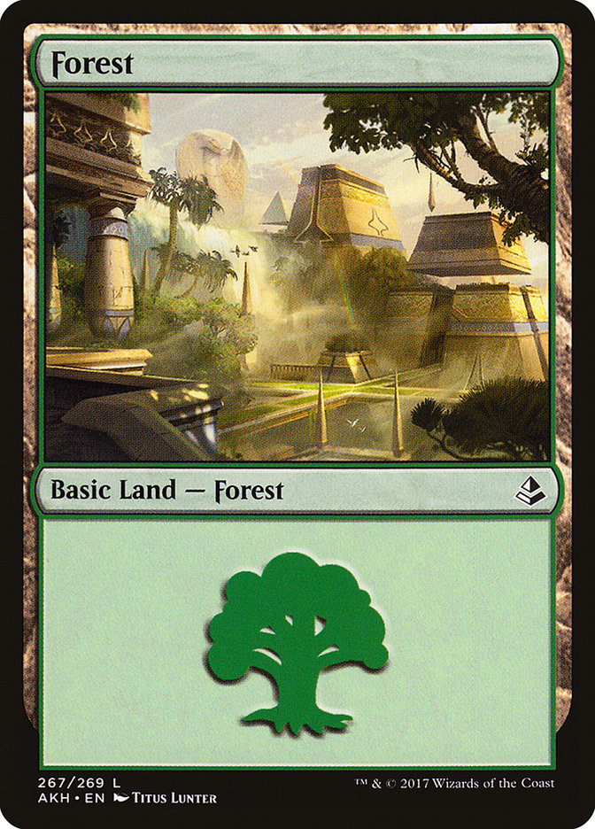 Forest (267) [Amonkhet] Magic: The Gathering