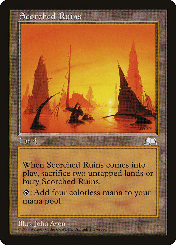 Scorched Ruins [Weatherlight] Magic: The Gathering