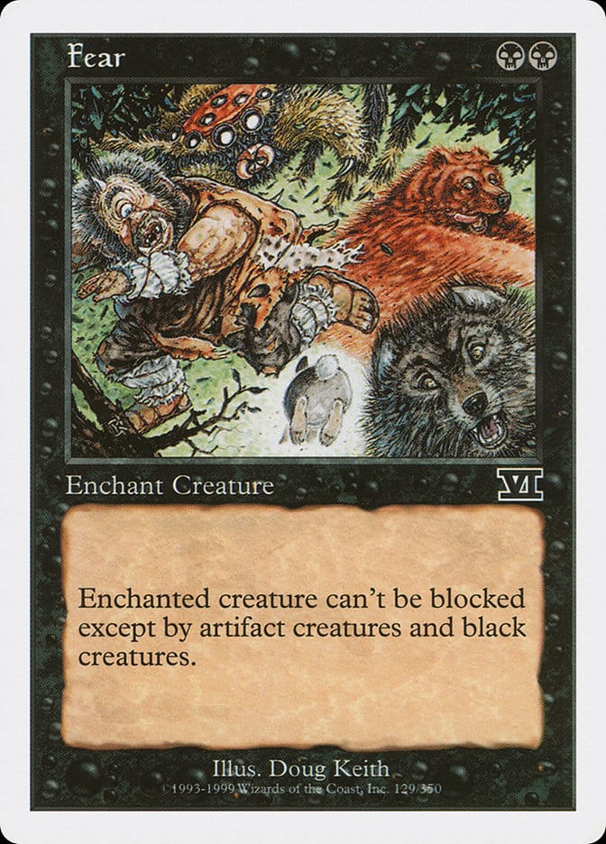 Fear [Classic Sixth Edition] Magic: The Gathering