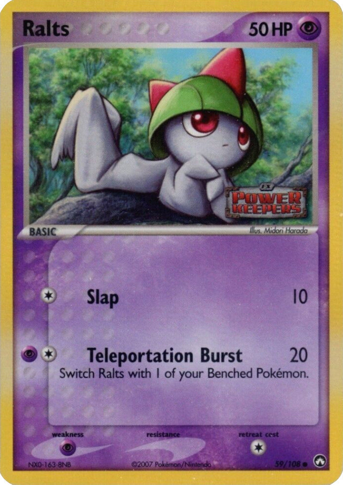 Ralts (59/108) (Stamped) [EX: Power Keepers] Pokémon