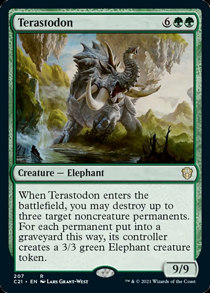 Terastodon [Commander 2021] Magic: The Gathering