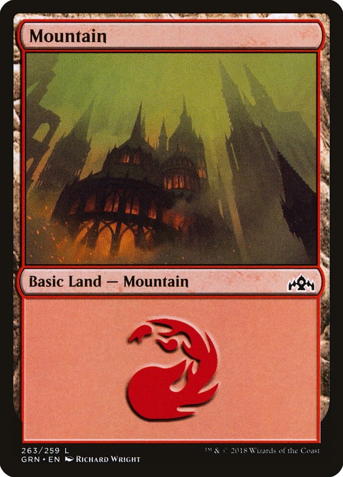 Mountain (263) [Guilds of Ravnica] Magic: The Gathering