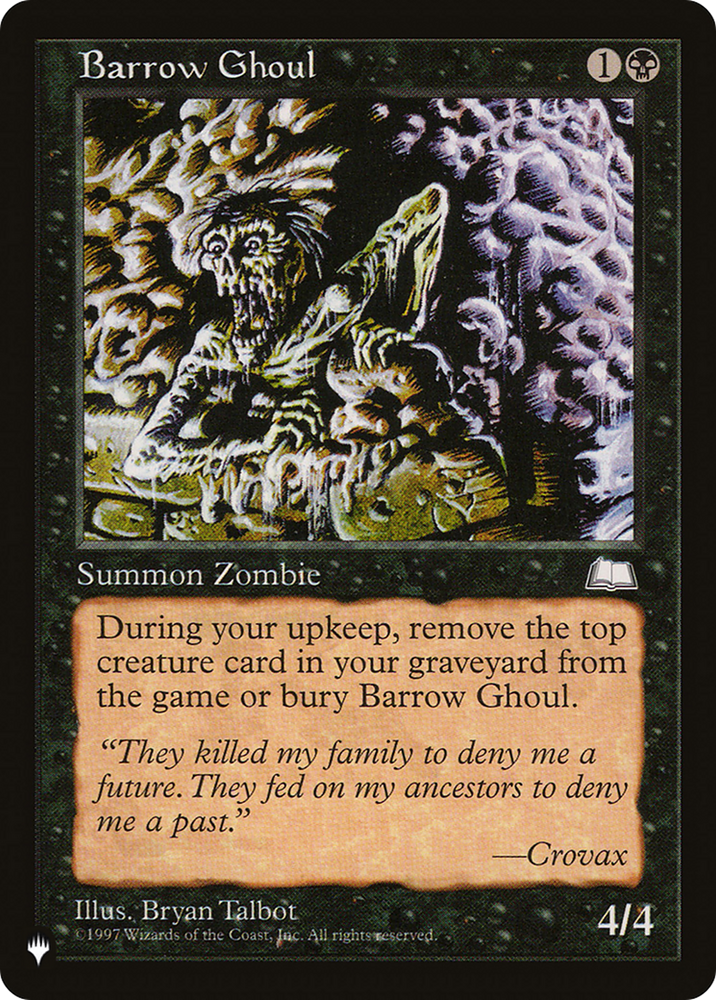 Barrow Ghoul [The List] Magic: The Gathering