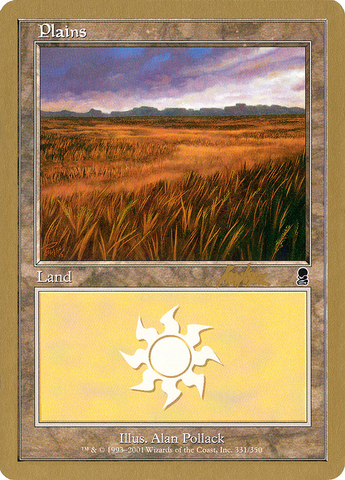 Plains (bk331a) (Brian Kibler) [World Championship Decks 2002] Magic: The Gathering