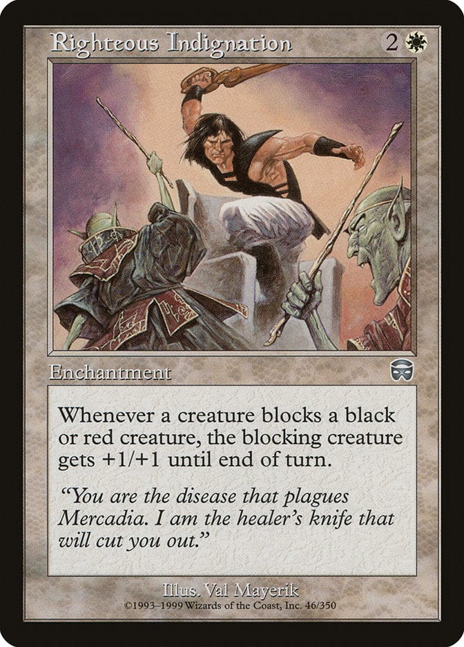 Righteous Indignation [Mercadian Masques] Magic: The Gathering