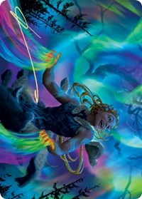 Esika, God of the Tree Art Card (Gold-Stamped Signature) [Kaldheim Art Series] Magic: The Gathering