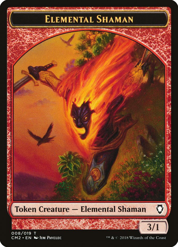Elemental Shaman Token [Commander Anthology Volume II Tokens] Magic: The Gathering