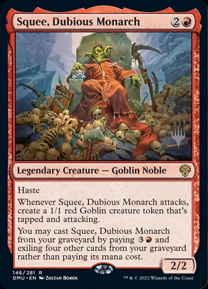 Squee, Dubious Monarch (Promo Pack) [Dominaria United Promos] Magic: The Gathering