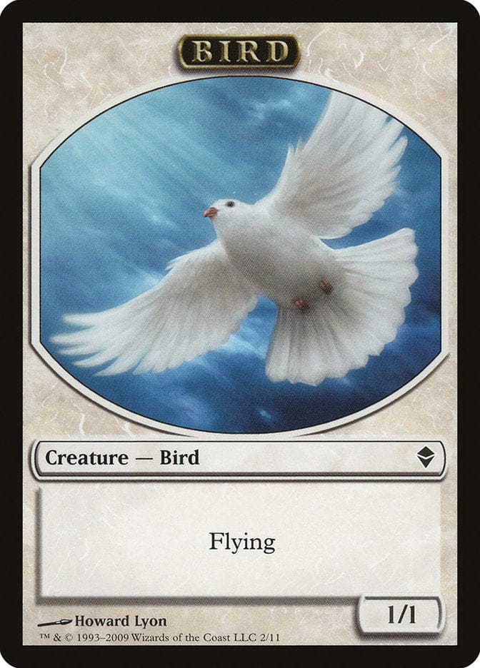 Bird Token [Zendikar Tokens] Magic: The Gathering