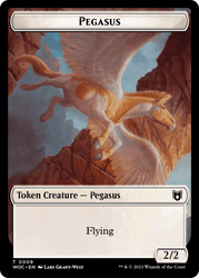 Pirate // Pegasus Double-Sided Token [Wilds of Eldraine Commander Tokens] Magic: The Gathering