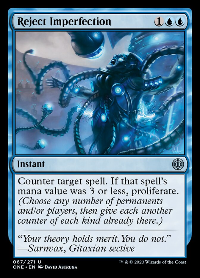 Reject Imperfection [Phyrexia: All Will Be One] Magic: The Gathering