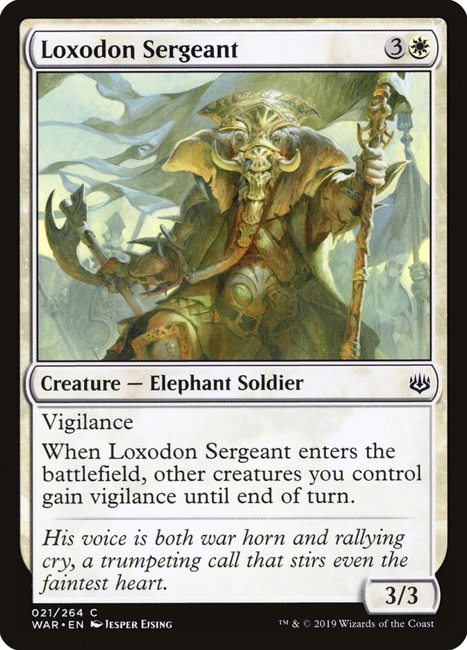 Loxodon Sergeant [War of the Spark] Magic: The Gathering