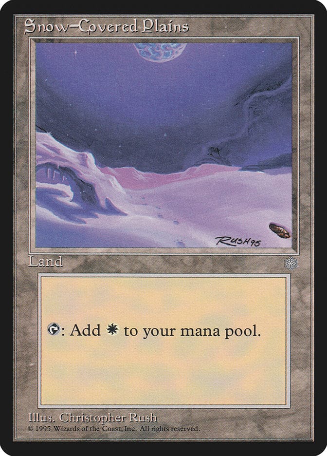 Snow-Covered Plains [Ice Age] Magic: The Gathering