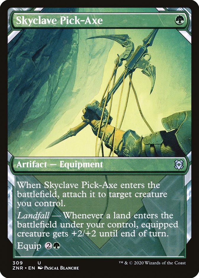 Skyclave Pick-Axe (Showcase) [Zendikar Rising] Magic: The Gathering